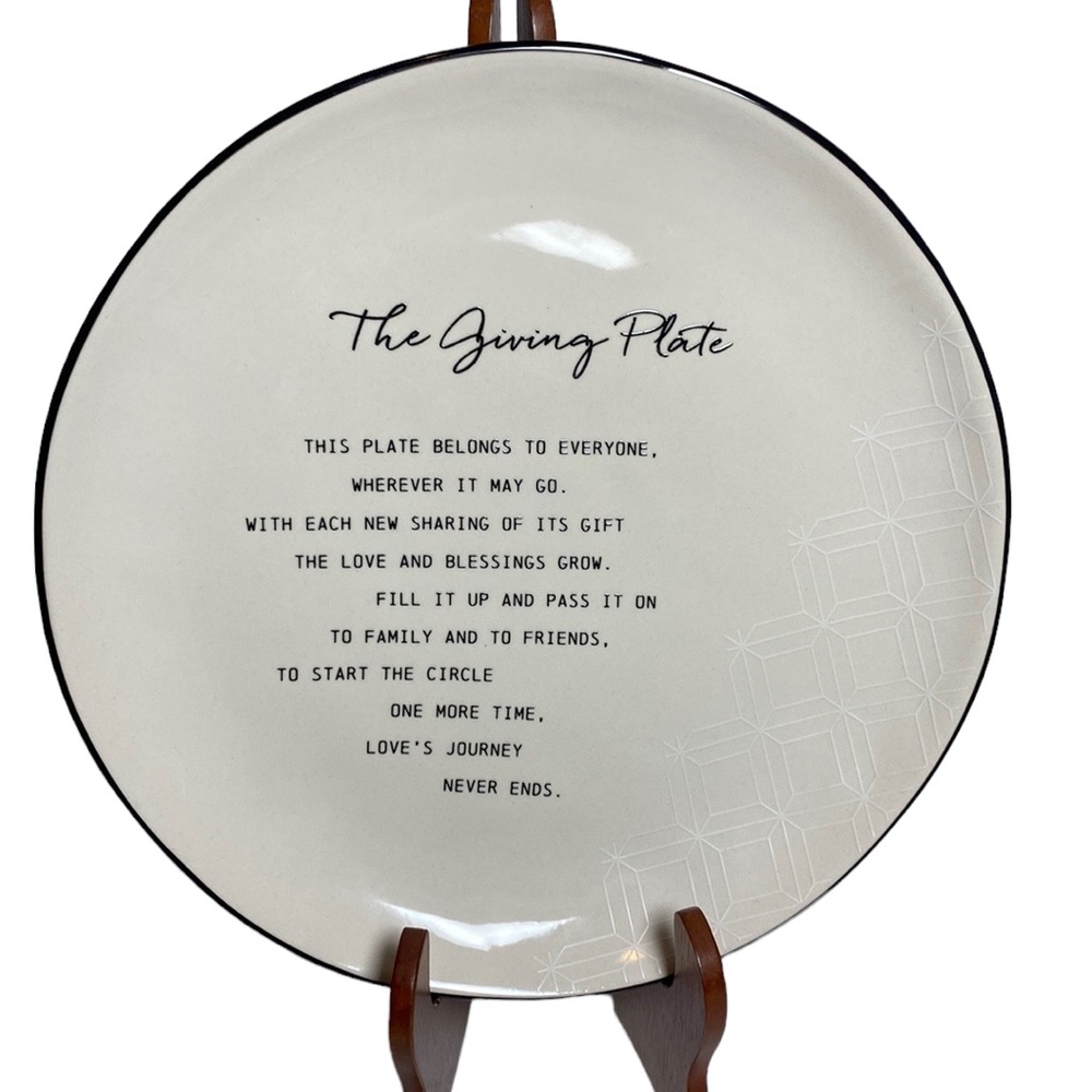 The Giving Plate by Demdaco - Microwave & Dishwasher Safe 10” Plate